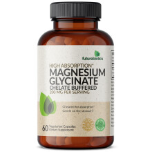 Futurebiotics Magnesiumglycinat 200 mg pro Portion, chelatisiert fr hohe Absorption, magenschonend, gentechnikfrei, 60 vegetarische Kapseln