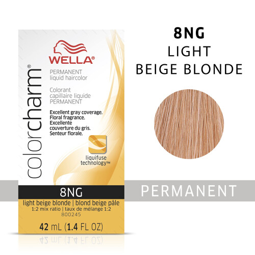 COLORCHARM Permanente flssige Haarfarbe fr Grauabdeckung 8NG Hellbeigeblond 1