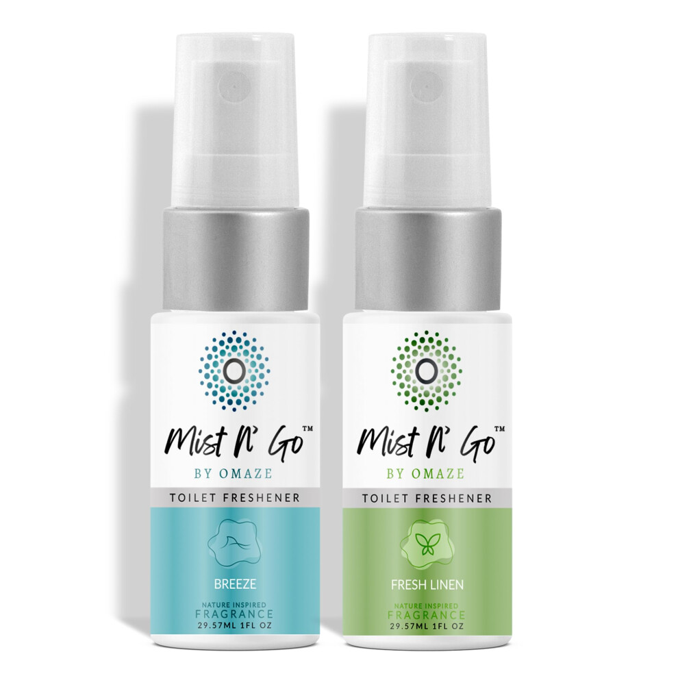 Mist N Go by Omaze Travel Bathroom Spray for Toilet Spray Odor Eliminator - Travel Toilet Spray for Bathroom Air Freshener Spray for Bathroom Deo-image-OPC-PHXQDH6-NEW