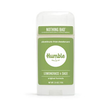 Humble Brands All Natural Aluminum Free Deodorant Stick for Women and Men Lasts All Day Safe and certified cruelty Free Lemongrass & Sage Pa