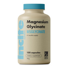 Glicinato di magnesio 500 mg - alimentazione di 3 mesi - alta resistenza 100 capsule di rondine facili - integratore glicinato a magnesio puro - Supp
