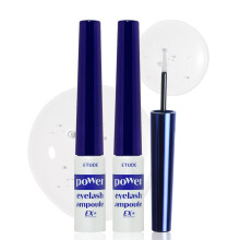 ETUDE Power Eyelash Ampoule (1+1) 2ea SET (1.31fl.oz) | Suero para pestañas diario cómodo