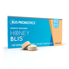 BLIS HoneyBlis Probiotische Keeltabletten met Kalmerende Manuka Honing K12 Probiotica (1 miljard Cfu)