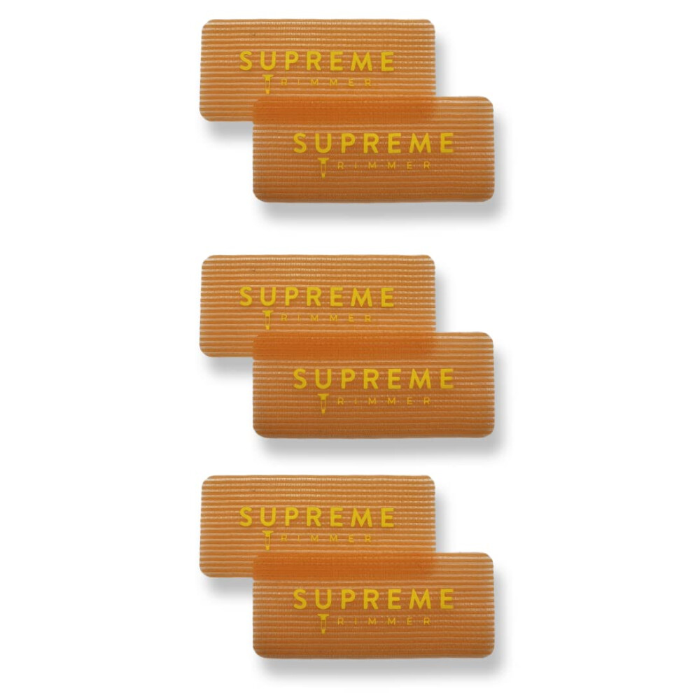 Supreme Trimmer Grippers Salon & Barber Hair Holders For Men, Women, Stylists, Makeup Artist 3Pk (Orange/Yellow Rectangle 3Pk)