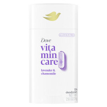 Dove VitaminCare+ Aluminum Free Deodorant Stick Lavender & Chamomile for 72H Odor Protection Breathable Deodorant for Women 2.6 oz