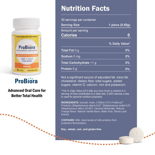 Compresse Probiotiche Masticabili ProBiora | Integratore per Salute Orale 1