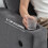 Homcom (Grey) HOMCOM 3 Seater Sofa, Fabric Sofa with USB Ports and Cup Holders 4