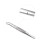 Pinzas de Acero Inoxidable, con Punta Curvada y Serrada, 5PCS 2