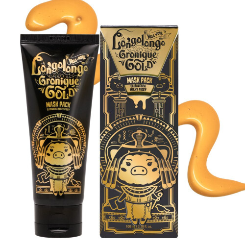 Pacote de mscara dourada Elizavecca Milky Piggy Hell-Pore Longo Longo Gronique 1