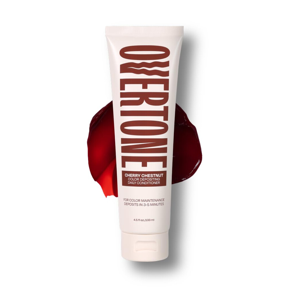 Photos - Hair Product oVertone Daily Color Depositing Conditioner for Dyed & Natural Hair - 4.5oz Temporary Coloring with Shea Butter & Coconut Oi