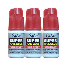 3 lahvicky Super nail Glue profesionln Salon Quality Rychl a siln tekut lepidlo na nehty