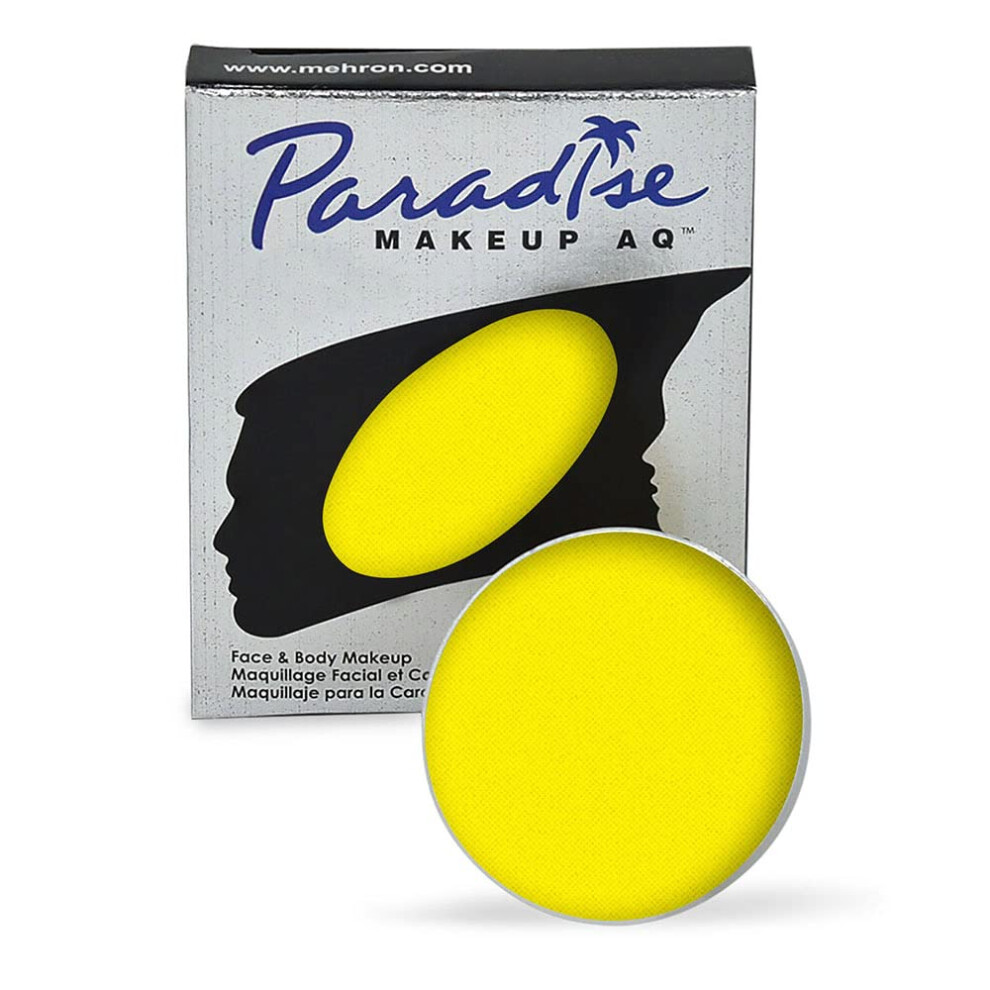 Mehron Yellow Makeup Paradise Makeup Aq Refill (.25 Oz) (Stardust - Neon / Uv)