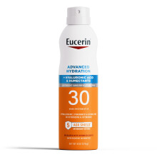 Eucerin Advanced Hydration SPF 30 Krem do opalania w sprayu Lekki balsam do opalania w sprayu Hipoalergiczny Bezzapachowy i bezalkoholowy Butelka