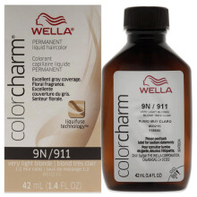 COLORCHARM Permanente flssige Haarfarbe fr Grauabdeckung 9N Sehr helles Blond