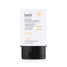 belif Dew Guard - Daily Mineral sun SPF 50 Hydrating Niacinamide Sunscreen (1.69 fl. oz) - Daily Broad Spectrum  Reduces Redness  No-White Cast