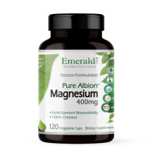 Emerald Laboratories, Reines Albion Magnesium, 400 mg, 120 Pflanzenkapseln (100 mg pro Kapsel)