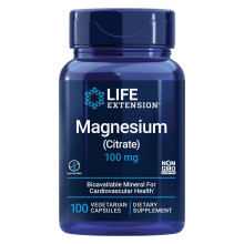 Life Extension Magnesium (Citrat) 100 mg Magnesiumprparat fr Mnner und Frauen Fr Herz- und Knochengesundheit, Untersttzung des Immunsyst