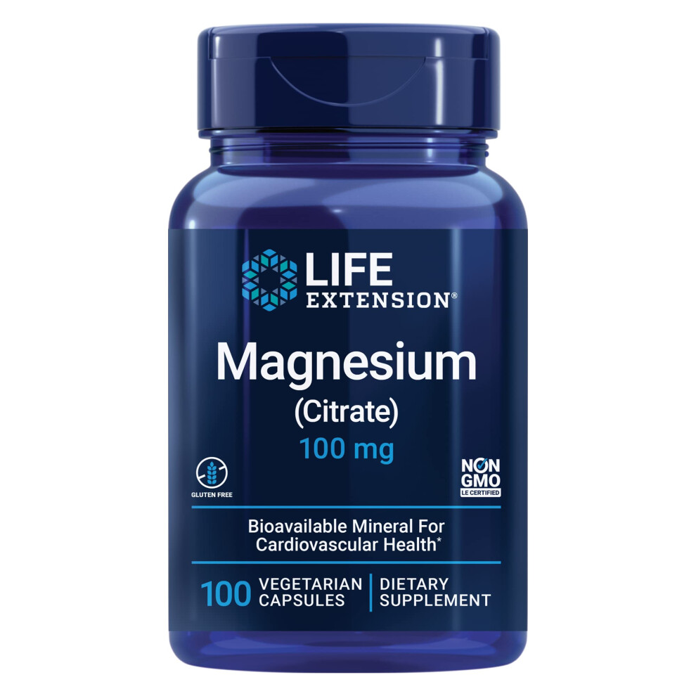 Photos - Vitamins & Minerals Life Extension Magnesium  100 mg - Magnesium Supplement For Men and Women - For Heart and Bone Health Immune System (Citrate)