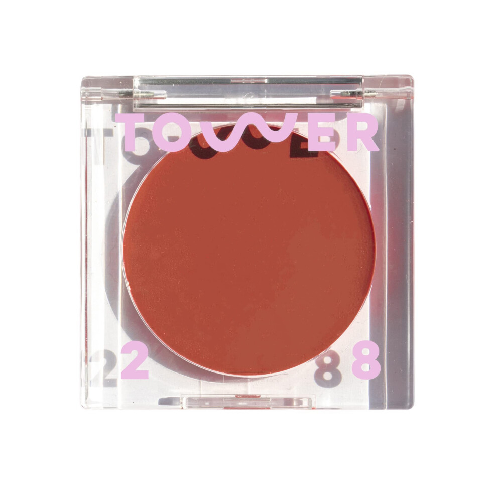 Tower 28 Cream/Orange Beauty Beachplease Blush For Cheeks And Lips - Multi-Purpose Lip And Cheek Tint In Blush - For Sensitive Skin - Color Power