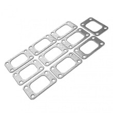 10pcs T3 Flange Turbo Gasket Set Graphite Aluminum Fit for T34 T35 T38 GT35 Turbo