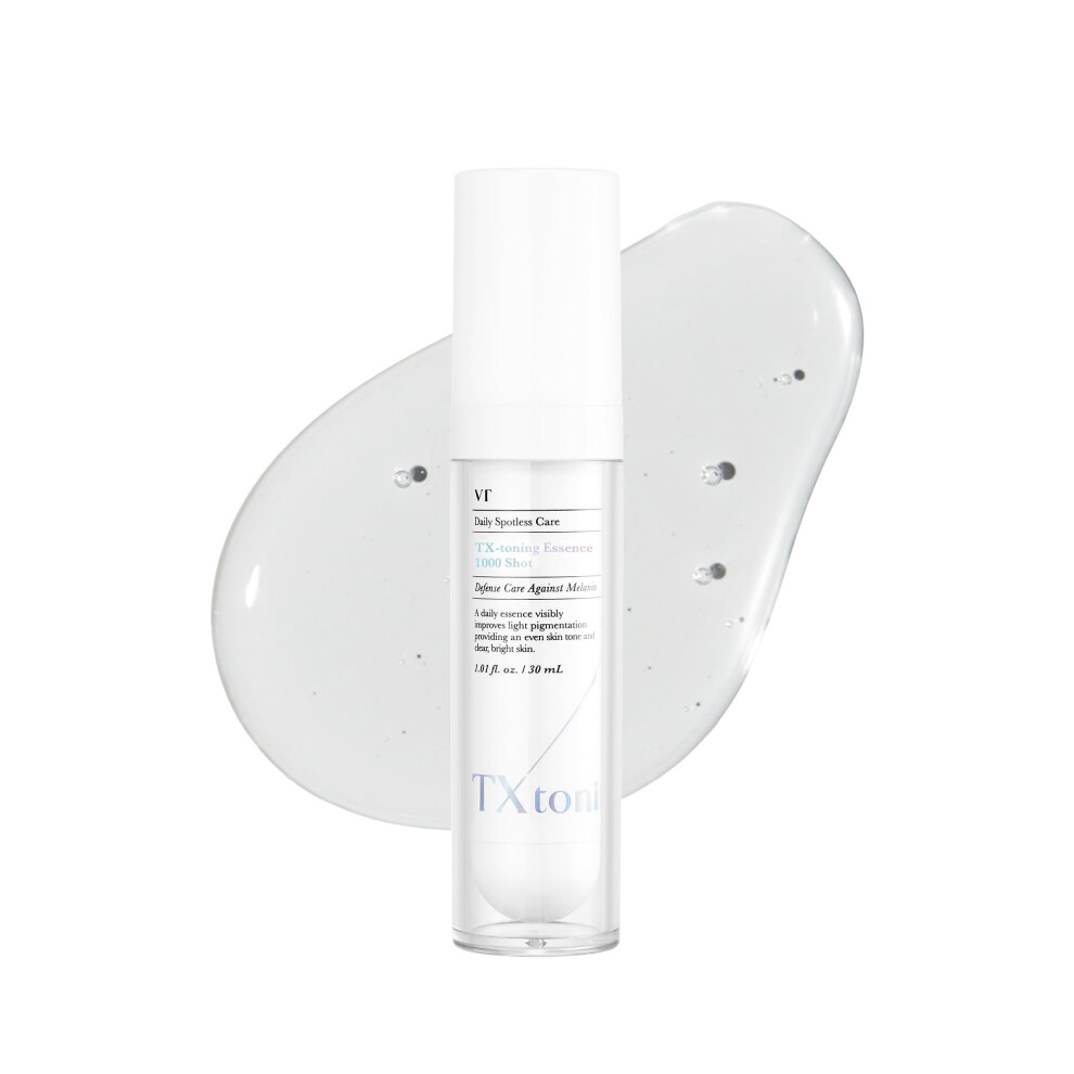 Vt-Kosmetik Dark Vt Cosmetics Tx Toning Essence 1000 Shot Tranexamic Acid Serum With Niacinamide Glutathione For Radiant Glass Skin Face Spots Acne Scar