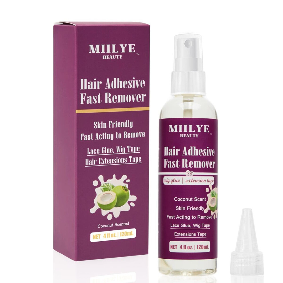 Hair Adhesive Fast Remover 4Oz/120Ml Tape In Extension Remover Wig Glue Remover Spray To Remove Hair Tape And Wig Glue 788362585518