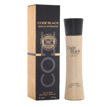 Hybrid & Company Black Code Intense Gold Köln miehille Eau De Toilette Natural Spray Maskuline Scent 3,4 Fl Oz