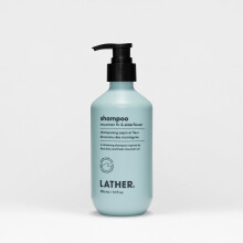 LATHER Bergtannen- und Holunderblten-Shampoo | Nhrende und erfrischende Haarpflege | Natrliche Inhaltsstoffe fr alle Haartypen | Frei von Paraben