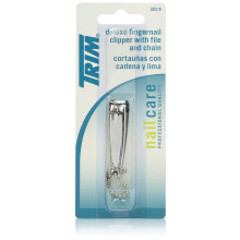 Trim Fingernail Clipper W/File+Chain
