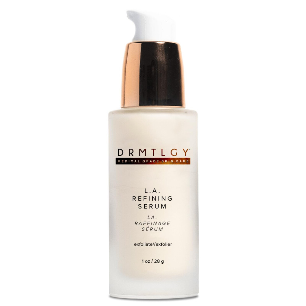 Drmtlgy Dark Lactic Acid 12% Refining Serum For Face - Aha & Pha Exfoliating Face Serum - Spot Serum With Brightening Licorice Root Extract 1Oz