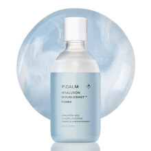 P.CALM Hyaluron Doubleshot Toner 200ml | Vegansk dybt fugtgivende ansigtstoner med hyaluronsyre Gryceryl Glucoside Centella Asiatica til f?lsom h