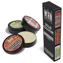 Solid Cologne Men's Cologne Sample Set Solid Perfume with a Sweet Tobacco Citrus Bergamot and Sandalwood Men's Fragrance (1 Ounce (Pack of 3)