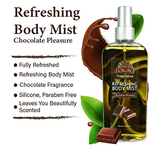 OKAY CHOCOLATE PLEASURE REFRESHING BODY MIST 8oz / 237ml 2