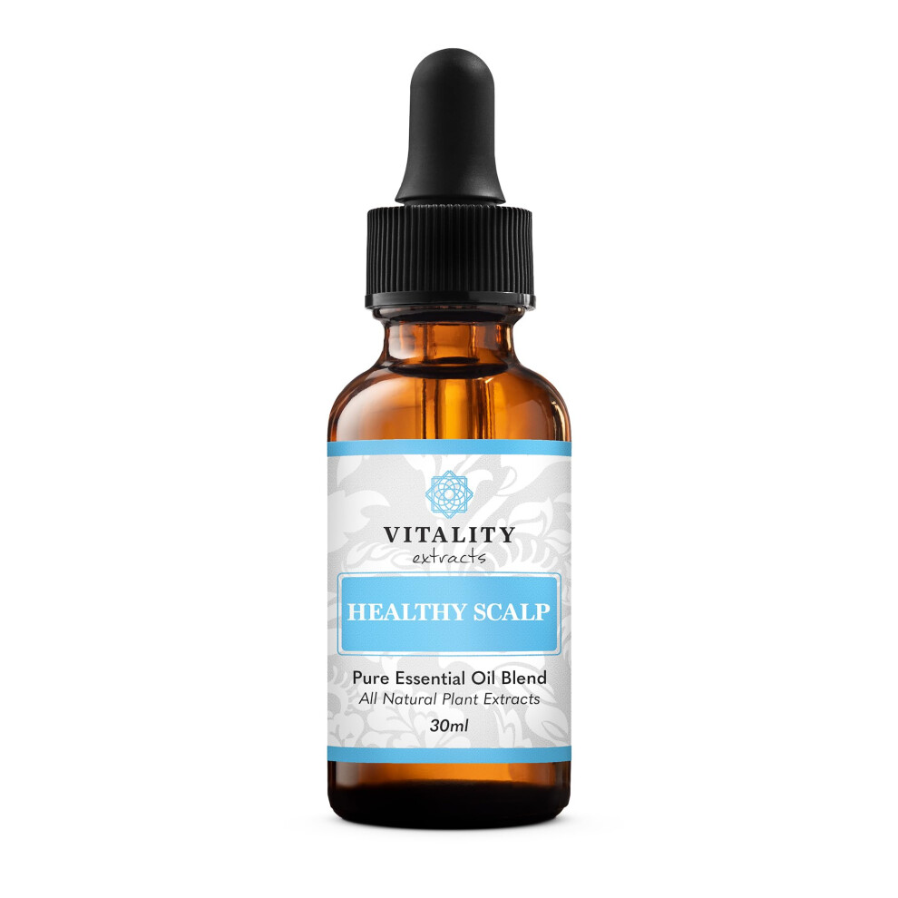Vitality Extracts Healthy Scalp Essential Oil Blend - 30Ml, Cleanse, Hair Growth, Amla Oil, Ayurvedic, Hair Repair, Strengthening, Rejuvenate, Luster