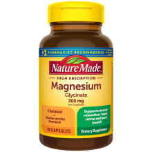 Nature a fait une absorption leve de magnsium glycin 300 mg par 3 capsules Supplment de magnsium pour le nerf du cur musculaire et le supp