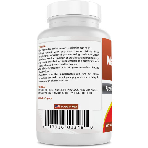 Best Naturals, Magnesiumoxid, 500 mg, 180 Tabletten 2