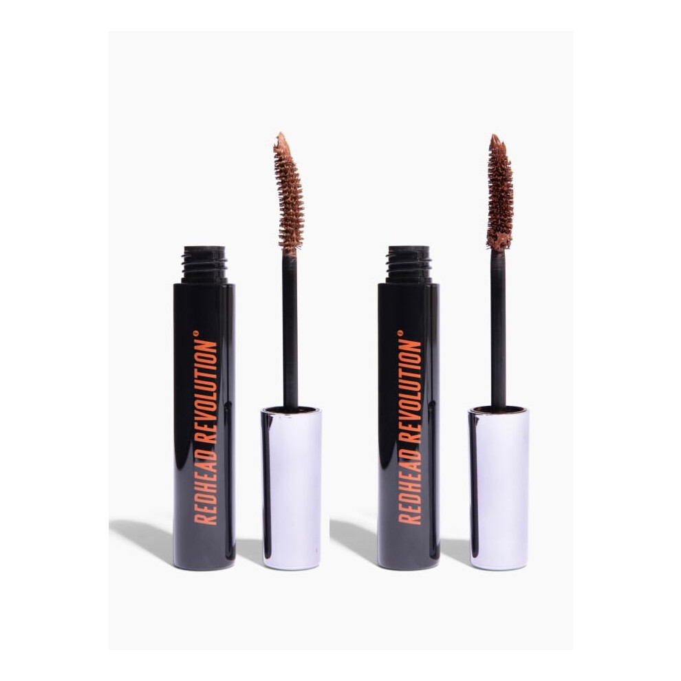 Redhead Revolution Gingerlash Redhead Mascara Bundle | Light Brown & Auburn Mascara For Redheads & Blondes - (Genuine Ginger & Honest Auburn)