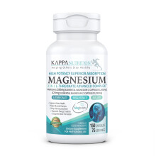 (150 Kapseln) 2 253 mg pro Portion, enthlt 420 mg elementares Magnesium-L-Threonat-Bisglycinat-Chelat-Malat von Kappa Nutrition.