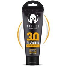 Warrior SPF 30 Crema solare Lozione - Crema solare con lozione per barriera corallina resistente all'acqua con formula minerale - Proiezione solare n