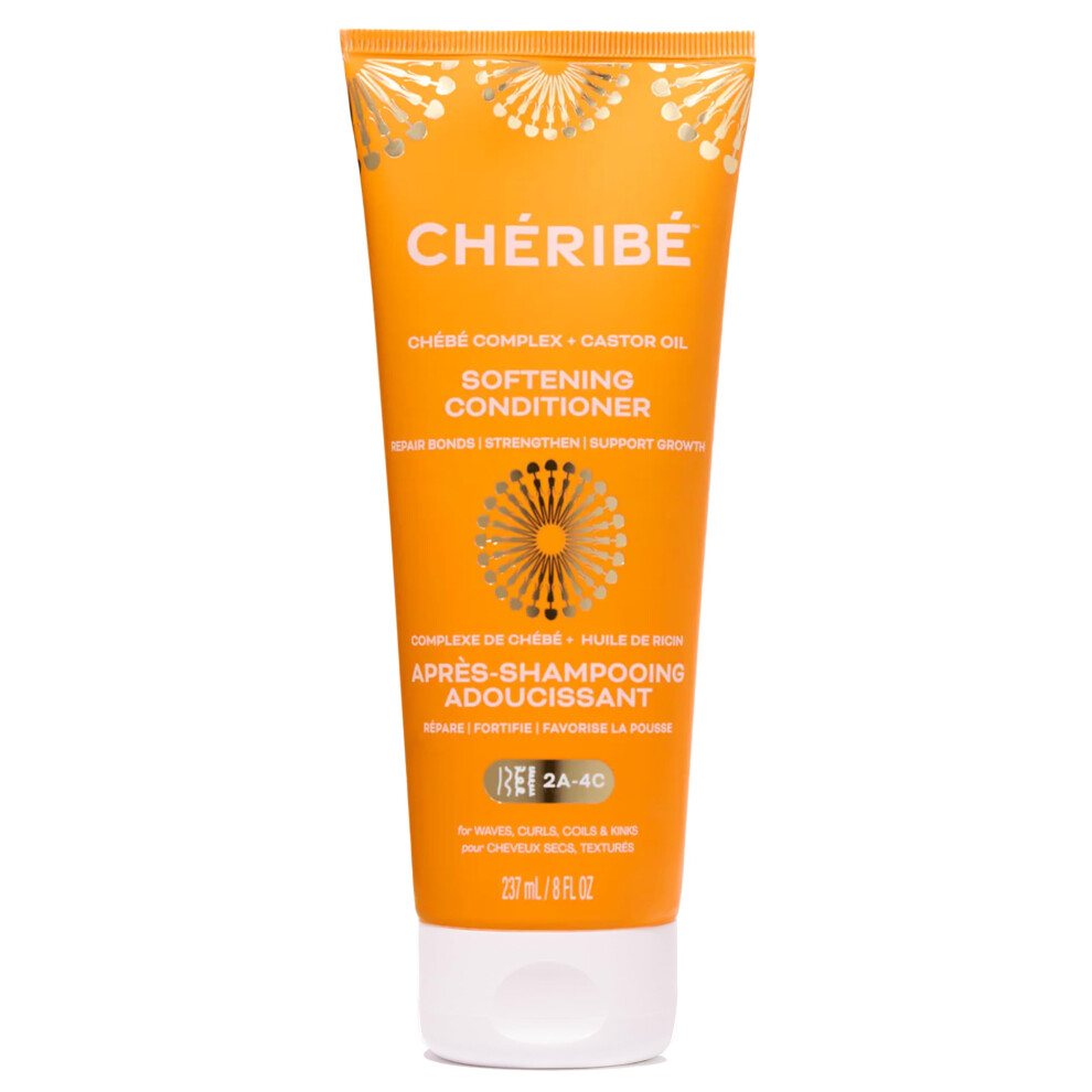 Cheribe Softening Conditioner With Chebe Complex + Castor Oil Strengthens Hair Promotes Hair Growth & Length Retention For All Hair Textures 2A