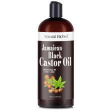 Natural Riches Jamaikanisches schwarzes Rizinusl, rein biologisch, kaltgepresst, fr Haarwachstum, Hautpflege fr trockene Haut, Konditionierung von