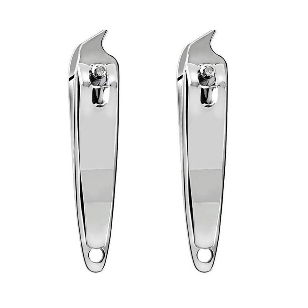 Dnhcll 2 Pcs Metal Slanted Edge Nail Cutting Clippers Pedicure Manicure Tool Slanted Tip Cuticle Nail Clipper Cutter Nail Clipper Cutter Pedicure
