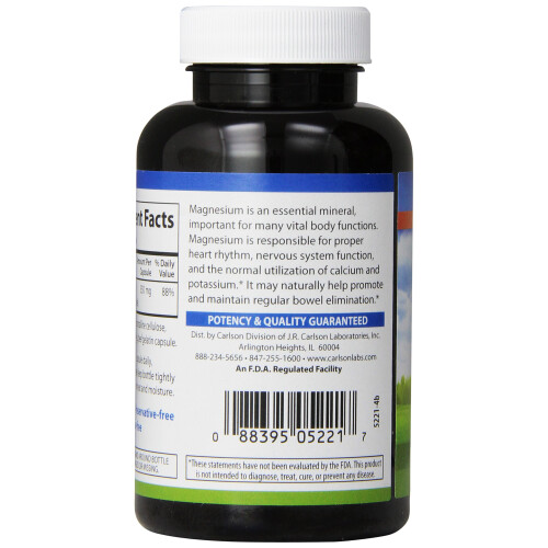 Carlson, Magnesium, 350 mg, 90 Kapseln 1