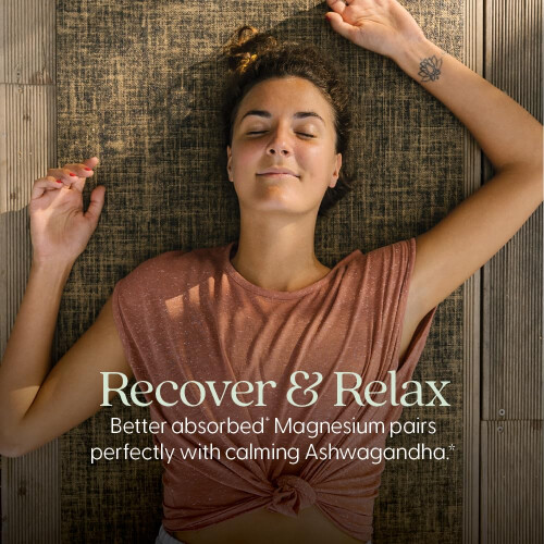 New Chapter, Magnesium + Ashwagandha, 60 Vegane Tabletten 1