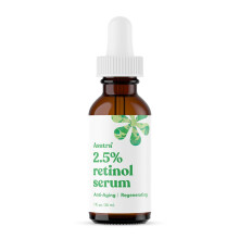 ASUTRA 2,5 % Retinol-Serum 1 fl oz  Hyaluronsure, Vitamin E, Weizenkeime, Aloe und Jojobal, aufpolsterndes Gesichtsserum