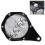 Support de plaque d'immatriculation de moto rond et étanche, universel, Boris 2