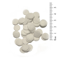 Accessoires voor microdermabrasie - Premium 10 mm katoenen filters (50 stuks)