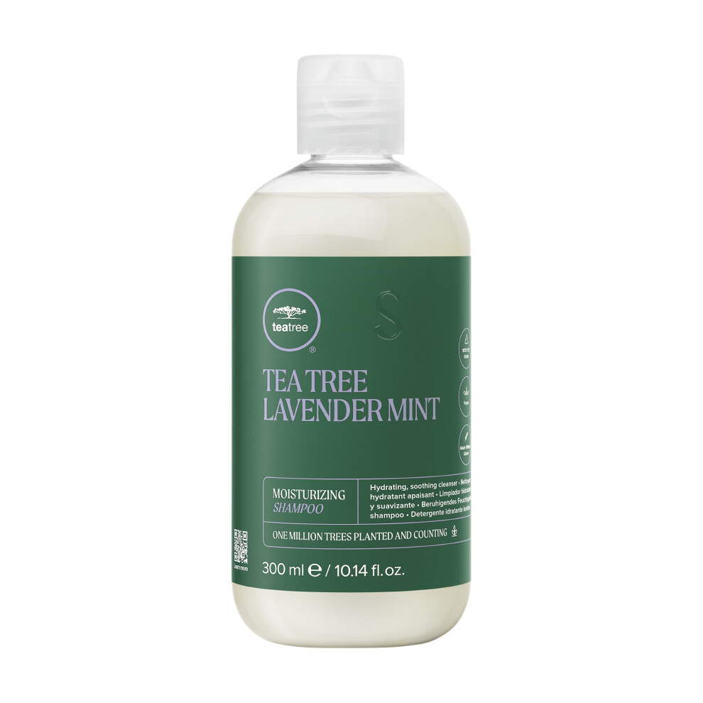 Tea Tree Lavender Mint Moisturizing Shampoo  Hydrates + Soothes  For Coarse + Dry Hair  10.14 fl. oz.