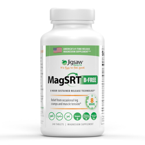 Jigsaw Health Jigsaw Health, MagSRTÆ B-Free, Magnésium à Libération Prolongée, 240 Comprimés