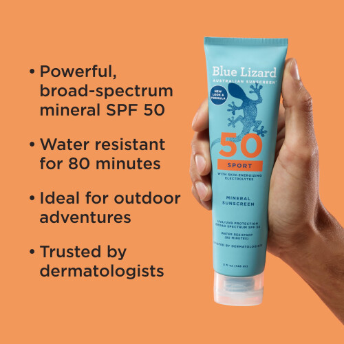 Blue Lizard Sport Mineral SPF Lotion 5 oz  SPF 50+ 1